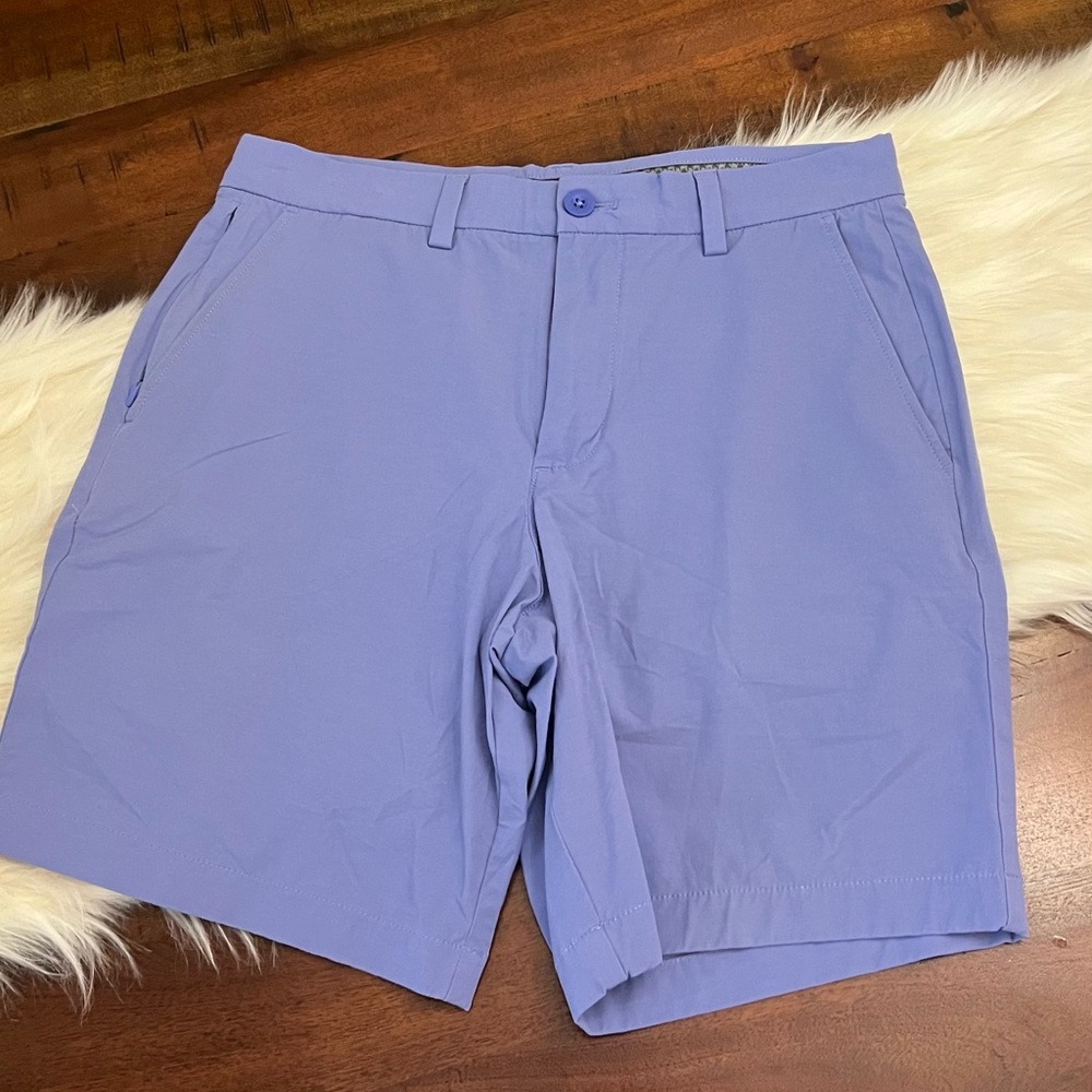 Vineyard Vines OTG Stillwater Golf Shorts 28 Blue Performance Stretch 8” Inseam